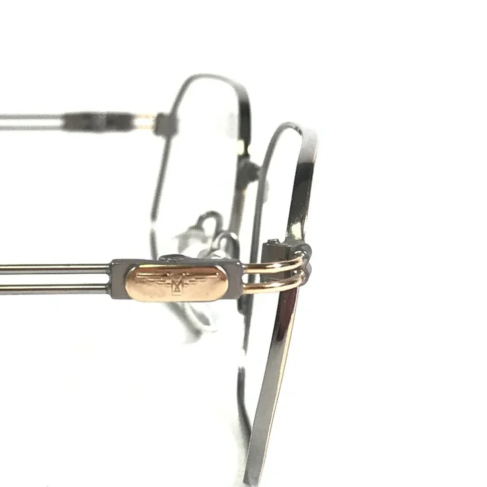Longines MOD.4221 021 Eyeglasses Frames Silver Gold Round Full Rim 51-18-135